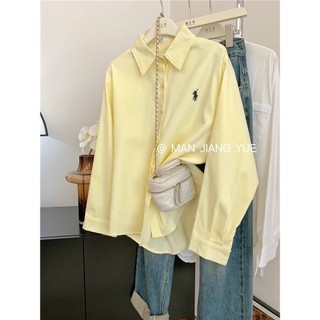 Áo sơ mi dài tay Cotton phong cách Hàn Quốc dành cho nữ Áo sơ mi dài tay mới Hàng có sẵn