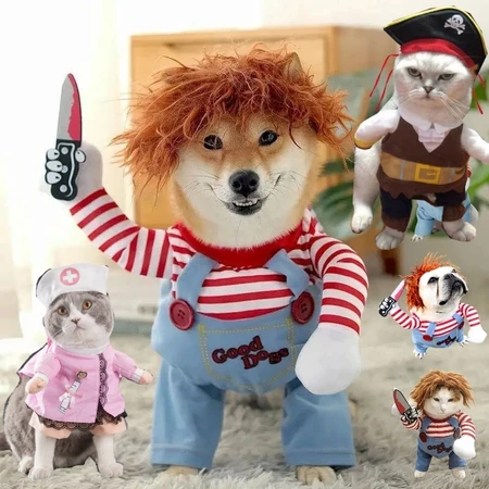 Halloween Quần Áo Thú Cưng Quần Áo Chó Giáng Sinh Mèo Quần Áo cosplay Trang Phục Áo Ngộ nghĩnh Áo Chó Cướp Biển Trang Phục Y Tá Trang Phục Ngộ nghĩnh Cho Chó Áo Thú Cưng Mèo Đồ Dùng Cho Thú Cưng