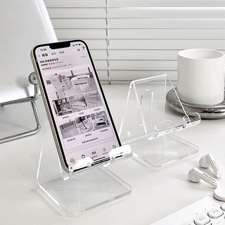 Giá Đỡ Điện Thoại Bằng Acrylic Trong Suốt Để Bàn Tiện Dụng Transparent acrylic phone holder【Chiosala12】