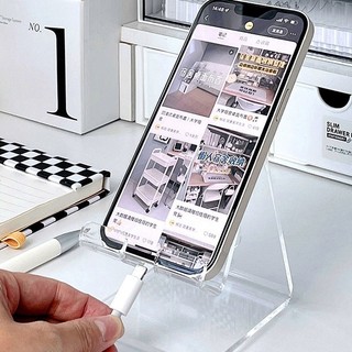 Giá Đỡ Điện Thoại Bằng Acrylic Trong Suốt Để Bàn Tiện Dụng Transparent acrylic phone holder【Chiosala12】