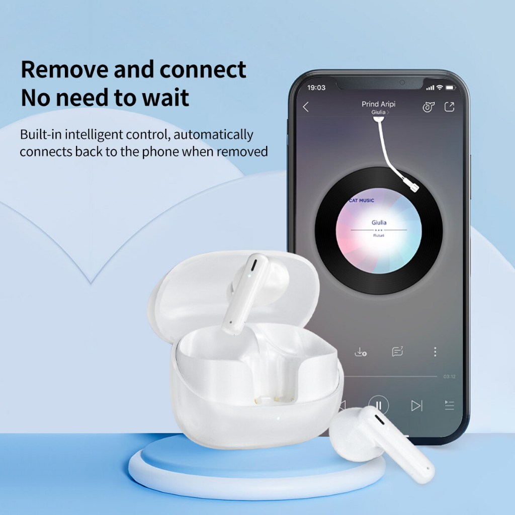 Ảnh Tai nghe bluetooth chính hãng Awei TP37 IPIPOO không dây cảm ứng thông minh có Mic chống ồn 1