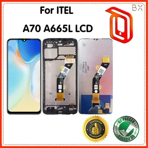 6,6 Inch Cho Itel A70 A665L ItelA70 Màn Hình LCD Màn Hình Cảm Ứng Bộ Số Hóa Bảng Điều Khiển Thay Thế / Có Khung