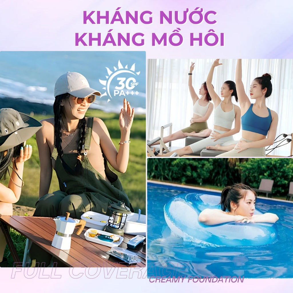 Ảnh Kem nền không chổi than MINIMELI Bảo hiểm toàn diện 24H với trang điểm mặt gương 4