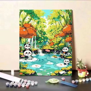 MOZI✨40 * 50cm / 30 * 40cm con mèo dễ thương tranh tô màu theo số bộ tô màu theo số tranh số hóa Gấu Trúc Động Vật Tự Làm Kỹ Thuật Số Tranh Sơn Vẽ Tay Tranh Tô Màu Tranh Kỹ Thuật Số Tranh Tay Nhồi Bông Tranh Acrylic Trang Trí Nhà Cửa Tranh