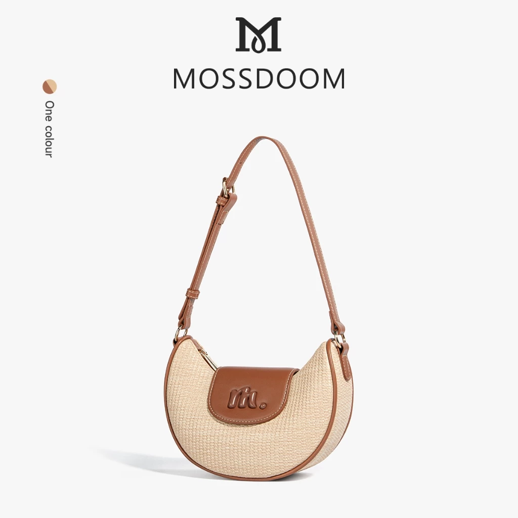 MOSSDOOM - Túi rơm mặt trăng Charlene bag