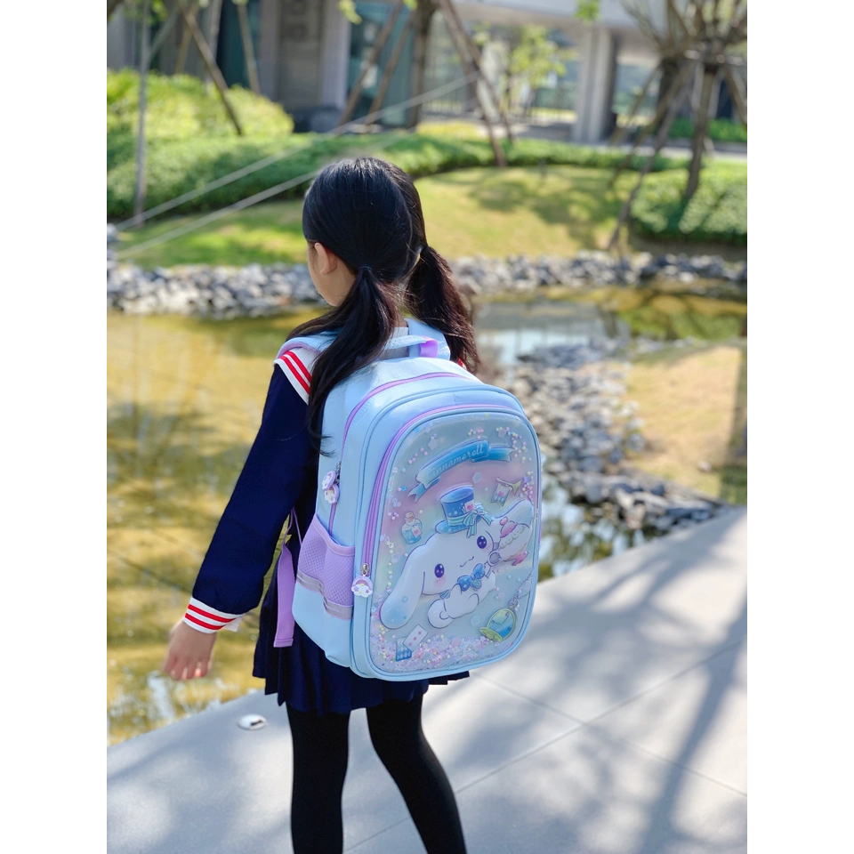 🏆 Sanrio Official Balo Học Sinh [Kuromi] - Chống Thấm Nước - Kho Hà Nội Freeship - Giảm 30%