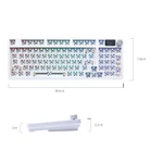 Lychee Gaming C98PRO Màn Hình Hiển Thị 98 Phím 2.4g Bluetooth Không Dây Có Dây Ba Chế Độ Tùy Chỉnh Bàn Phím Cơ Núm Tắt Tiếng RGB Chiếu Sáng Bé Gái Trò Chơi Văn Phòng — ảnh 5
