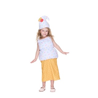 Bé Gái Tập Đi Đáng Yêu Kem Nón Trang Phục Trẻ Em Thực Phẩm & Món Tráng Miệng Trang Phục Hóa Trang Tiệc Halloween Sân Khấu Thể Hiện Trẻ Em Linh Vật Trang Phục Trang Phục Trang Phục