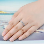Lohaspie Trang Sức Chính Hãng 1.2 Carats Nhẫn Bạc 925 Bán Ban Đầu Tự Nhiên Aquamarine Rhodolite Garnet Nhẫn Đá Quý Cho Nữ Nhẫn Bạc 925 Có Đá Trang Sức Bạc 925 — ảnh 7