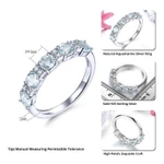 Lohaspie Trang Sức Chính Hãng 1.2 Carats Nhẫn Bạc 925 Bán Ban Đầu Tự Nhiên Aquamarine Rhodolite Garnet Nhẫn Đá Quý Cho Nữ Nhẫn Bạc 925 Có Đá Trang Sức Bạc 925 — ảnh 6