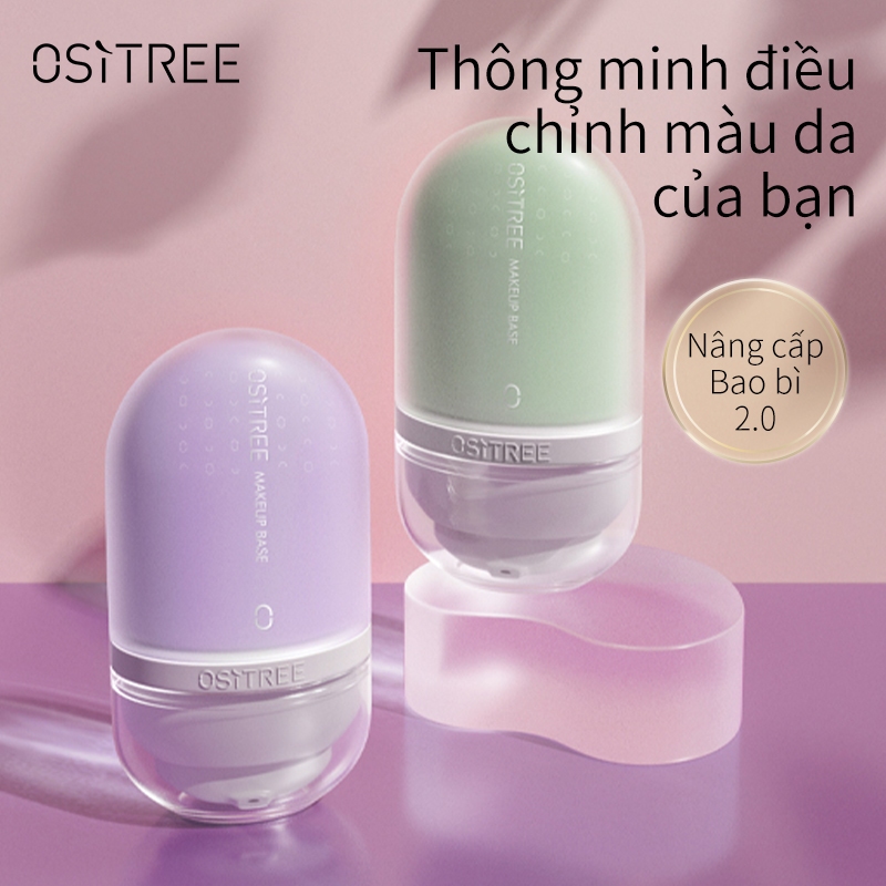 Ositree Kem lót mặt trang điểm Kem lót cách ly Kem dưỡng ẩm Hydrating Brightening  Tone-up25g