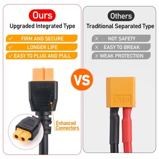 Ảnh 5 – 16awg XT60 Nữ Đến Nam DC5521 Cắm Kết Nối Cáp Sạc Điện Adapter Dây Nối Dài Cho Trạm Điện Năng Lượng Mặt Trời Bảng Điều Khiển Năng Lượng Mặt Trời