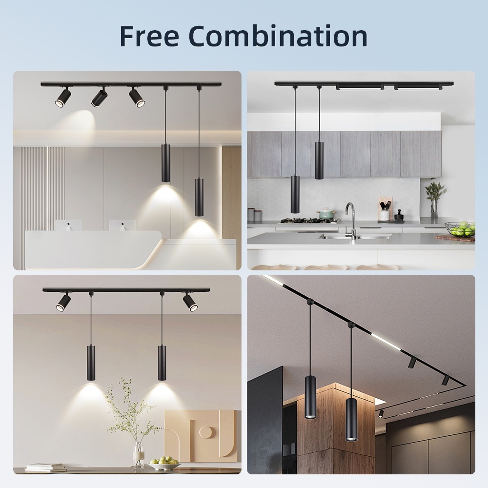 Theo dõi Mặt Dây Đèn Tuyến Tính 10W 15W Đèn Trần Đường ray Cho Dinding Nhà Bếp Lampu