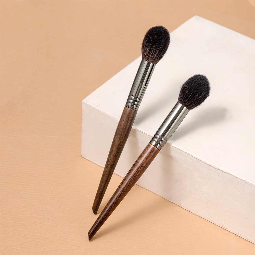 Ảnh 【OVW】 Face Highlight Goat Hair Brush Fluffy thon Highlighter Buffing Makeup Brush Goat Hair XQ05 2