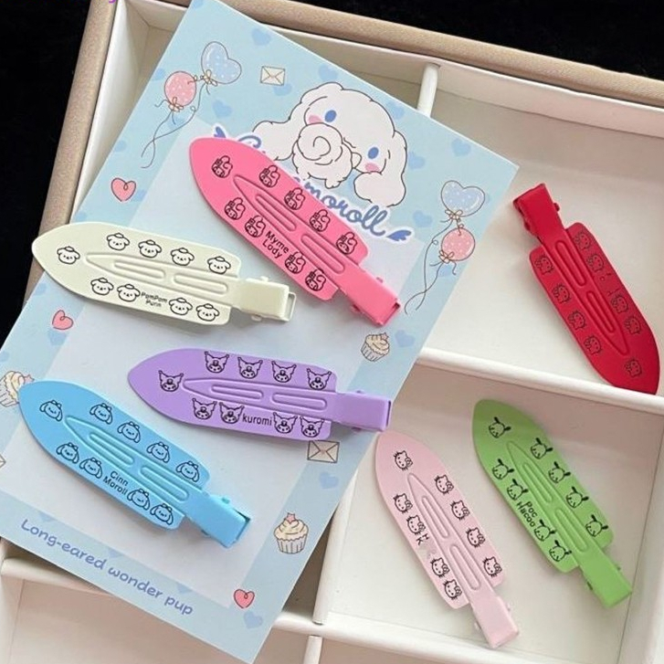 Set 2 Kẹp Tóc Kim Loại Chiếc Xẻng In Hello Kitty Xinh Xắn Thời Trang Hàn Quốc Empoli