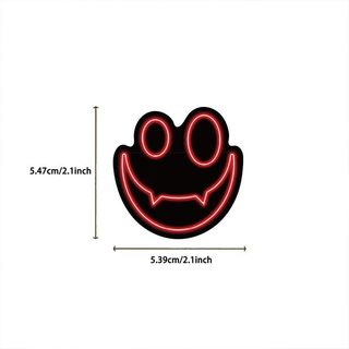 50psc Hoạt Hình Neon Halloween Graffiti Dán Ván Trượt Xe Máy Hành Lý Ô Tô Chống Thấm Nước Miếng Dán Đồ Chơi