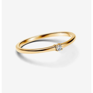 [Mới 2024] Nhẫn Solitaire kim cương phát triển phòng thí nghiệm vàng 14k