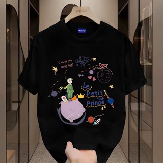 ✨Hàng có sẵn✨WASSUP Cartoon Little Prince-Áo thun nam mới! 100% cotton, thời trang, Unisex