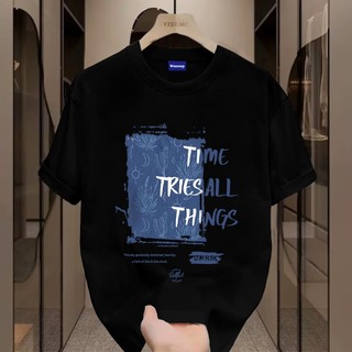 ✨Hàng có sẵn✨ WASSUP Simple and casual letters-Áo thun nam mới! 100% cotton, thời trang, Unisex