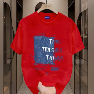 ✨Hàng có sẵn✨ WASSUP Simple and casual letters-Áo thun nam mới! 100% cotton, thời trang, Unisex