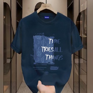 ✨Hàng có sẵn✨ WASSUP Simple and casual letters-Áo thun nam mới! 100% cotton, thời trang, Unisex
