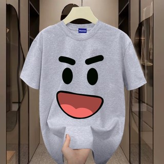 ✨Hàng có sẵn✨WASSUP Big mouth and smiling face-Áo thun nam mới! 100% cotton, thời trang, Unisex