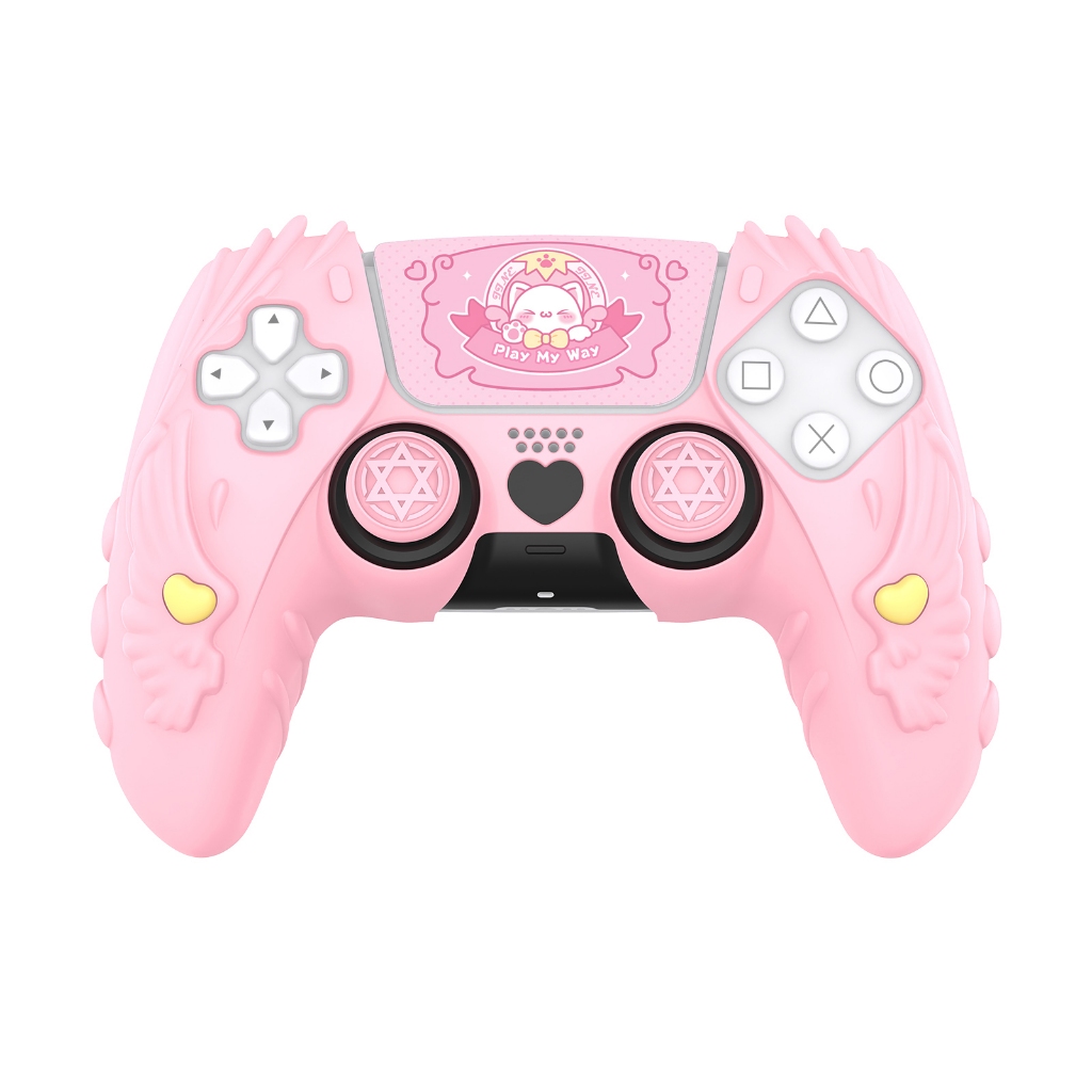 Ốp bảo vệ silicon IINE Meow Pact cho bộ điều khiển máy chơi game PS5 ...