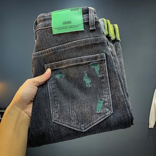 Quần jean nam Gksss thời trang mới phong cách Hàn Quốc thiết kế chất lượng cao quần phong cách trung tính