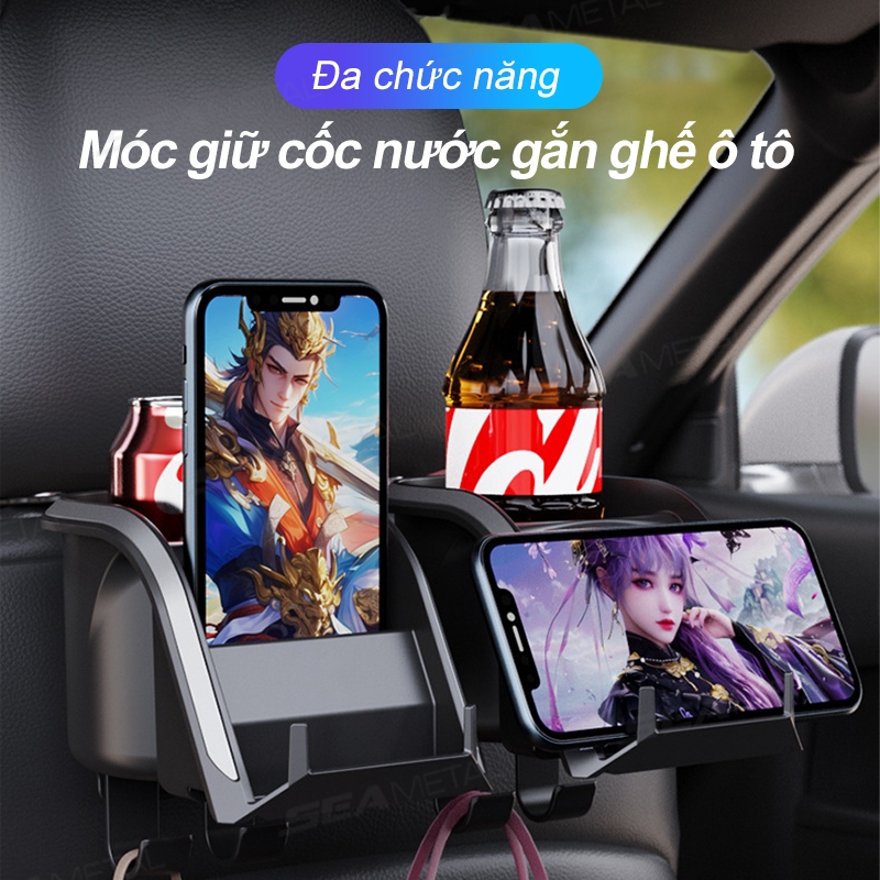 móc sau ghế ô tô SEAMETAL Giá để cốc sau ghế ô tô giá đỡ điện thoại ô tô Móc treo đồ ô tô Điện Thoại Giá Đỡ Đồ Uống Móc Treo Lưu Trữ