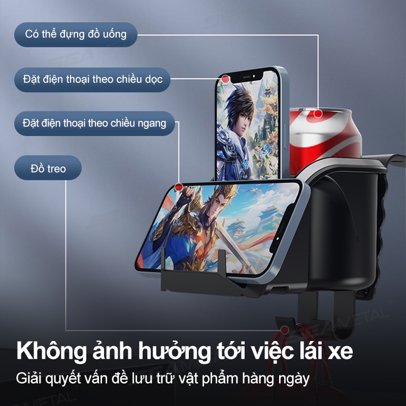 móc sau ghế ô tô SEAMETAL Giá để cốc sau ghế ô tô giá đỡ điện thoại ô tô Móc treo đồ ô tô Điện Thoại Giá Đỡ Đồ Uống Móc Treo Lưu Trữ