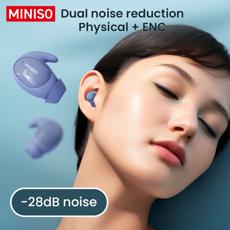 MINISO MS153 Tai nghe ngủ Tai nghe BT5.0 chống nước IPX5 / Tai nghe không dây ngủ vô hình / Bluetooth thể thao / nhạc âm thanh nổi | BigBuy360 - bigbuy360.vn