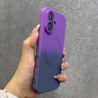 Ốp điện thoại silicon màu Gradient mới 16Pro Max cho iPhone11 12 13 14 15 Pro Max 16plus 14plus 15plus 11Pro có màng bảo vệ ống kính Vỏ mềm mờ chống sốc