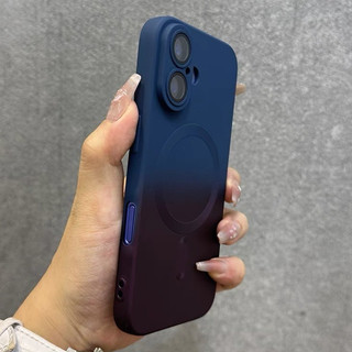 Ốp điện thoại silicon màu Gradient mới 16Pro Max cho iPhone11 12 13 14 15 Pro Max 16plus 14plus 15plus 11Pro có màng bảo vệ ống kính Vỏ mềm mờ chống sốc