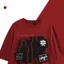 Tianlesiwei Mùa Hè Mới Của Mỹ High Street Nam Rãnh Áo Thun Thêu Rời In Hình Hip Hop Cổ Tròn Đa Năng Cotton Tay Ngắn