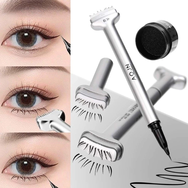 TOOEUNE AOJN Hai Đầu Mi Dưới Seal Pen Chống Thấm Nước Tự Nhiên Bút Kẻ Mắt Lâu Dài Không Làm Nhòe