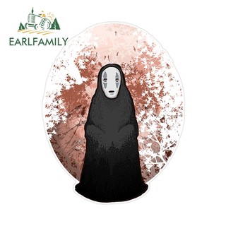 EARLFAMILY 13cm Spirited Away No Face Man Xe Dán Thời Trang Dễ Thương Chống Trầy Xước Hộp Dụng Cụ Kính Chắn Gió Phía Sau DIY Đề Can Đua Xe Phụ Kiện