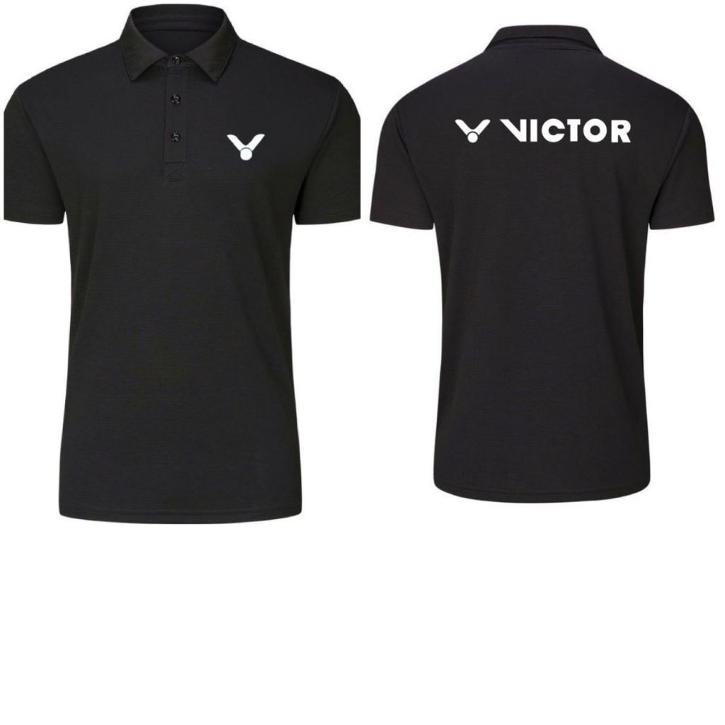 Áo choàng cầu lông Victor Nam và Nữ Nhanh Khô Thoáng Khí Mùa Hè Mới Áo Polo Tay Ngắn Ngoài Trời Cổ Thời Trang Bóng Bàn Thể Thao