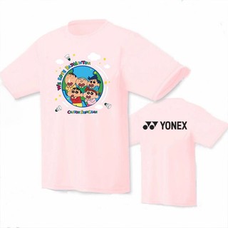 Yonex Mùa Hè Mới Quần Áo Cầu Lông Nam Nữ Thể Thao Tay Ngắn Top Thể Dục Ngoài Trời Chạy Marathon Thể Thao Giải Trí Áo Thun