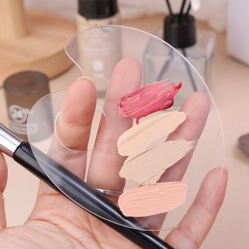 🌟chic🌟 Bảng Phấn Nền Dạng Lỏng Trang Điểm Màu - Tấm Acrylic Trong Suốt - Bảng Móng Tay & Tranh - Dụng Cụ Trang Điểm