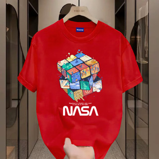 ✨Hàng có sẵn✨WASSUP Fantasy Magic Cube-Áo thun nam mới! 100% cotton, thời trang, Unisex