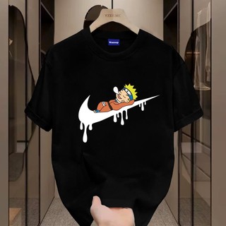 ✨Hàng có sẵn✨WASSUP Naruto print-Áo thun nam mới! 100% cotton, thời trang, Unisex