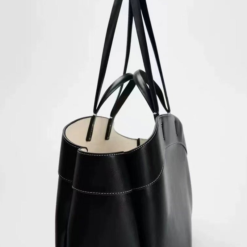 Zara Túi Tote đeo vai cầm tay mới dành cho nữ Túi mua sắm lớn thời trang đi lại có túi nhỏ