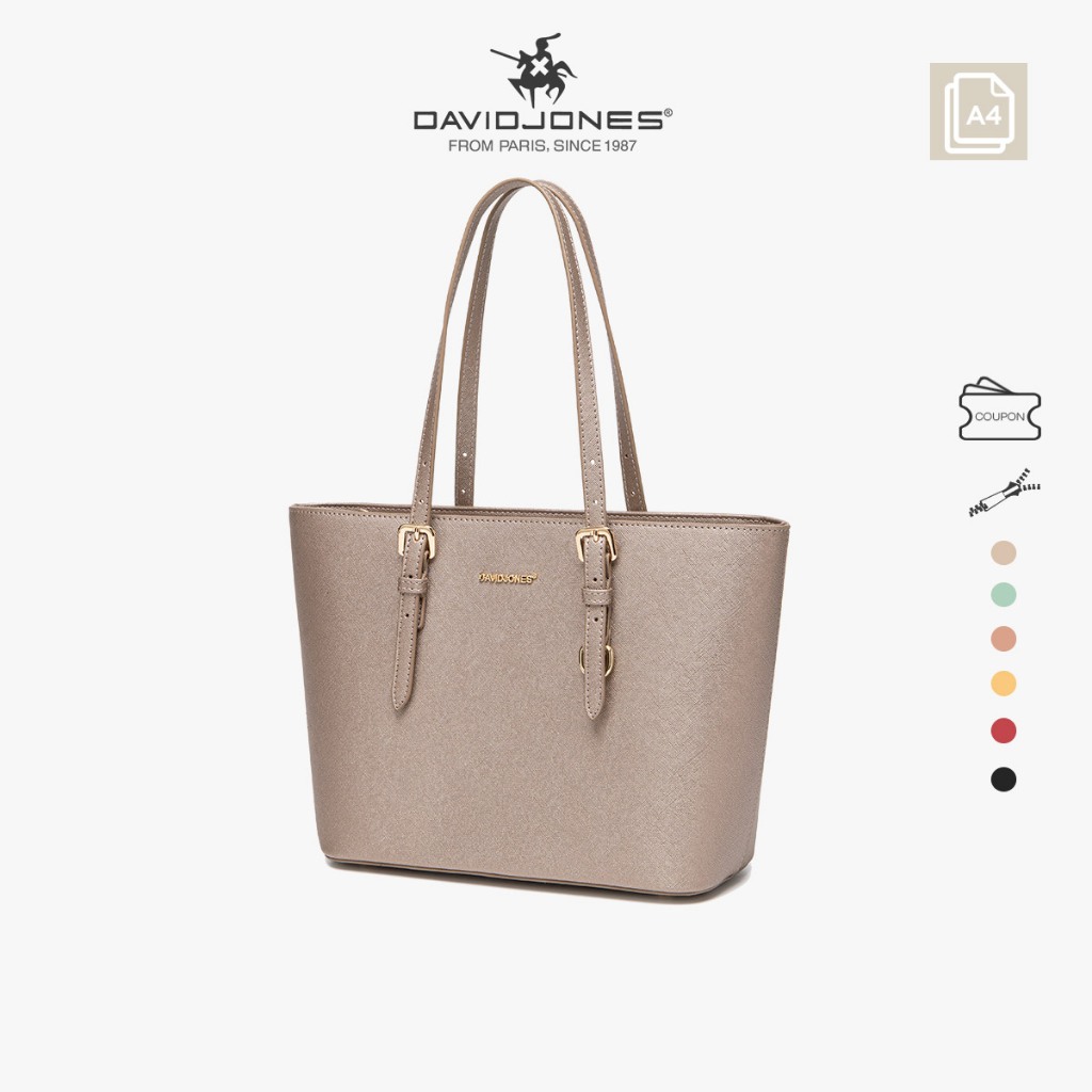 Túi Tote da PU cỡ lớn dành cho nữ DavidJones