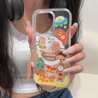 Ốp bảo vệ họa tiết cặp đôi Buzz Lightyear cho iPhone 15pro 15promax 14 14promax 14pro 16 pro max 16 plus ốp lưng trong suốt