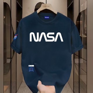 ✨Hàng có sẵn✨WASSUP NASA Joint Logo-Áo thun nam mới! 100% cotton, thời trang, Unisex