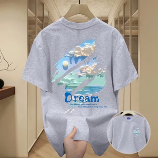 ✨Hàng có sẵn✨WASSUP Sky Blue Mountain Peak-Áo thun nam mới! 100% cotton, thời trang, Unisex