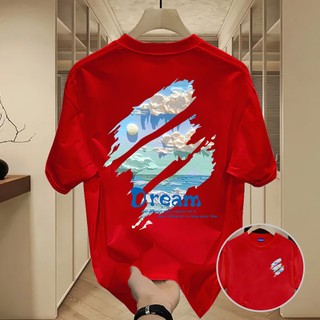 ✨Hàng có sẵn✨WASSUP Sky Blue Mountain Peak-Áo thun nam mới! 100% cotton, thời trang, Unisex
