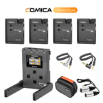 Micro Lavalier không dây COMICA BoomX-U Qua UHF với 4 bộ phát, Micro ve áo chuyên nghiệp 24 kênh cho máy ảnh Máy quay DSLR, Mic Lav để ghi âm phỏng vấn — ảnh 1