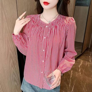 Áo sơ mi nữ dài tay dáng rộng