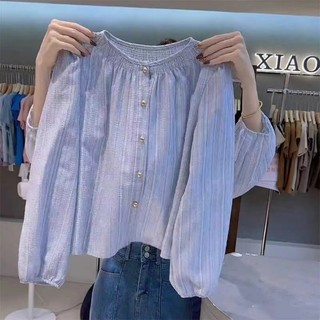 Áo sơ mi nữ dài tay dáng rộng